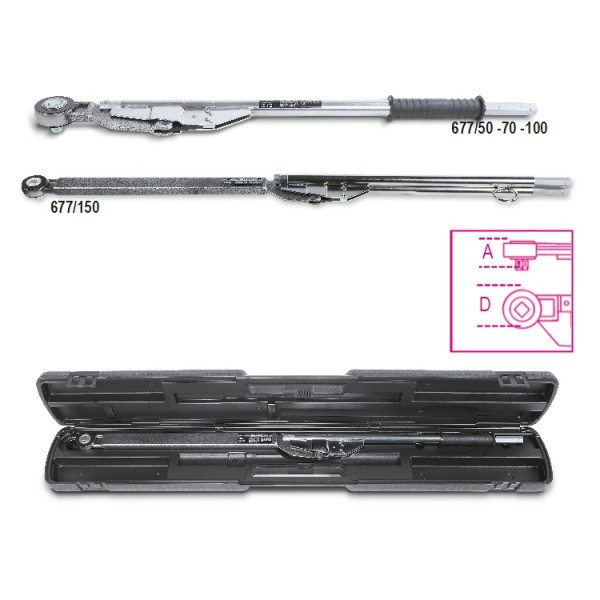 cles-dynamometriques - cle-dynamometrique-a-cassure-avec-cliquet-reversible-1 - 677/C - beta-tools - Tinsal - Algérie