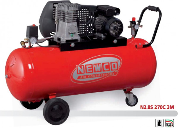 compresseurs - compresseur-a-piston-270-litres-newco - N2.8S 270C 3M - newco - Tinsal - Algérie