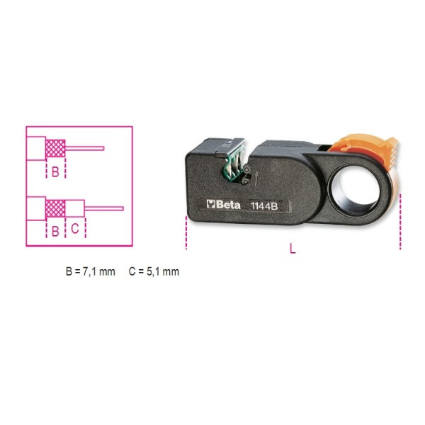 denudeur-degaineur - denudeur-pour-cables-coaxiaux-avec-lames - 1144B - beta-tools - Tinsal - Algérie