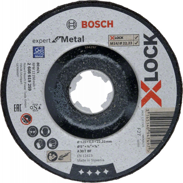 disques-abrasifs - disques-abrasifs-x-lock-expert-pour-metal - 2 608 619 "258-259" - bosch-professional - Tinsal - Algérie