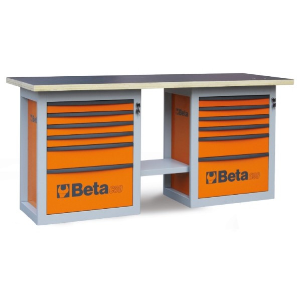 etablis-tables-datelier - etabli-endurance-avec-2-servantes-a-six-tiroirs - C59B - beta-tools - Tinsal - Algérie