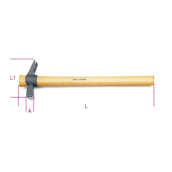 marteaux - marteau-de-charpentier-avec-porte-clous-aimante-manche-en-bois - 1376X - beta-tools - Tinsal - Algérie