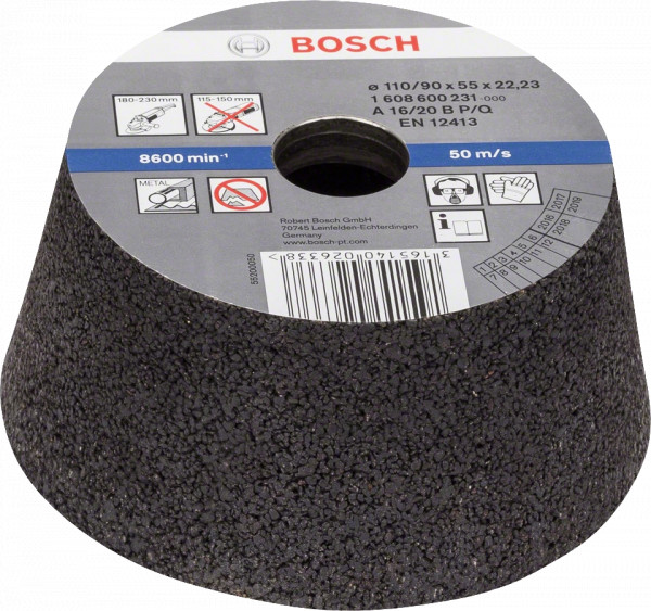 meules-abrasives - meules-boisseau-coniques-pour-metal - 1 608 600 "231-234" - bosch-professional - Tinsal - Algérie