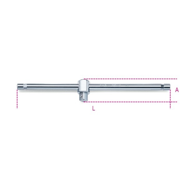 poignees-et-barres-de-force - poignee-coulissante-carre-male-34 - 928/42 - beta-tools - Tinsal - Algérie