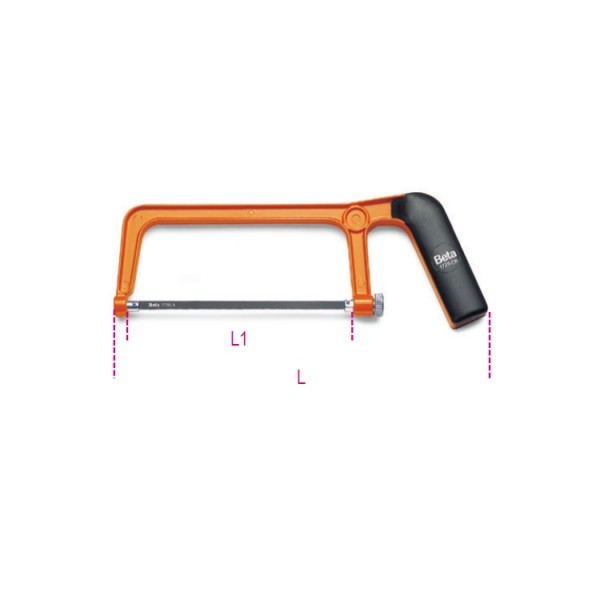 scies-a-main - monture-de-scie-de-precision-en-aluminium - 1725CR - beta-tools - Tinsal - Algérie