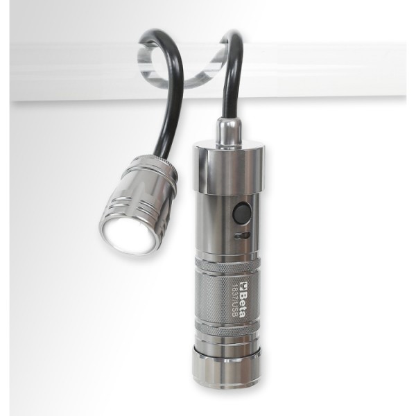 lampes-baladeuses - lampe-rechargeable-magnetique-articulee-au-led - 1837/USB - beta-tools - Tinsal - Algérie