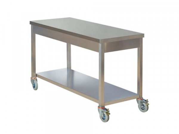 tables-de-preparation - table-de-travail-centrale-avec-roues - 49Y15007NR - bendoni-inox - Tinsal - Algérie